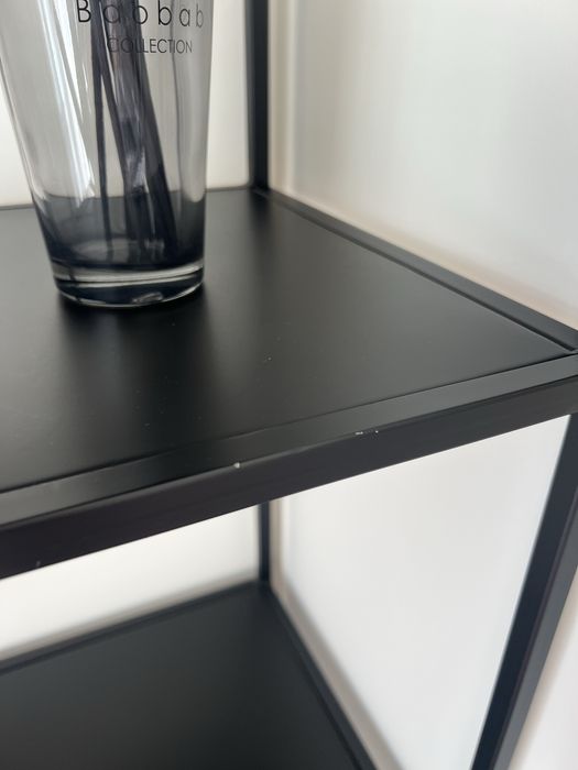 Estante metal preto 90x35x180 cm