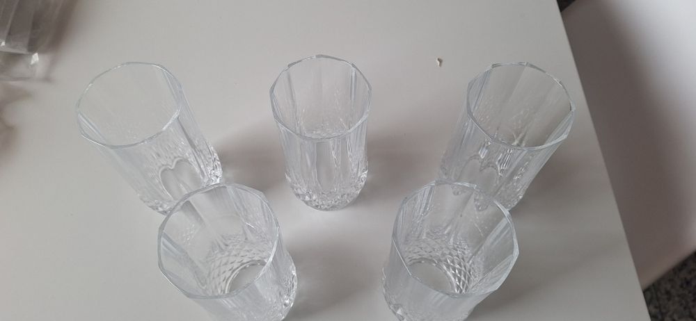 Conjunto Copos cristal D Arques altos 13cm