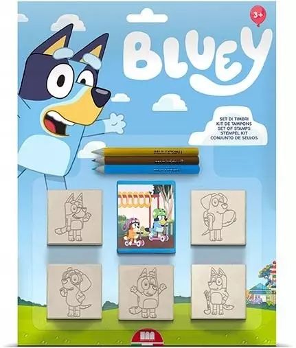 Bluey - Pieczątki 5szt. Multiprint. Nowy Produkt