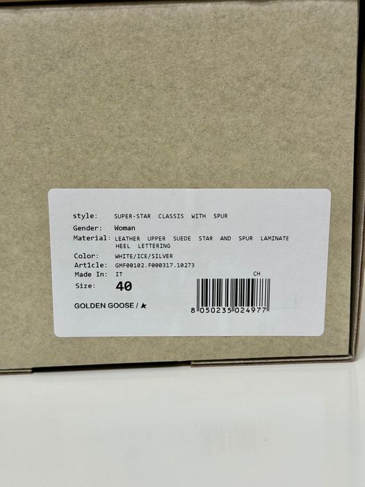 Nowe Sneakersy Golden Goose Super-Star Glitter Skóra Rozmiar 40