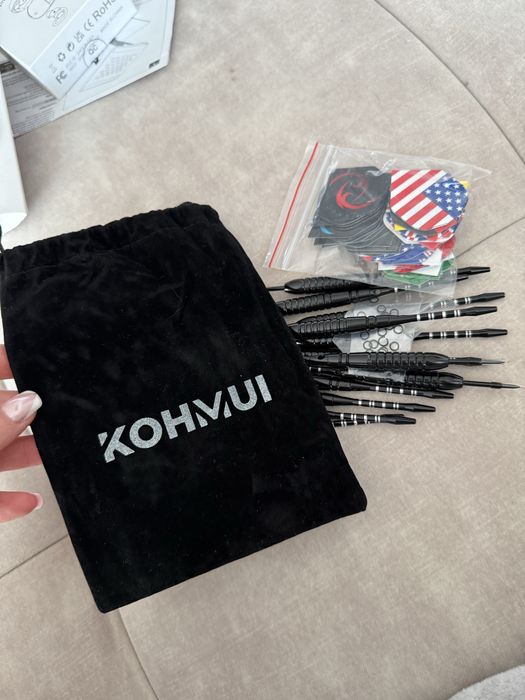 Kohmui zestaw 12 rzutek do darta dart stalowe profesjonalne