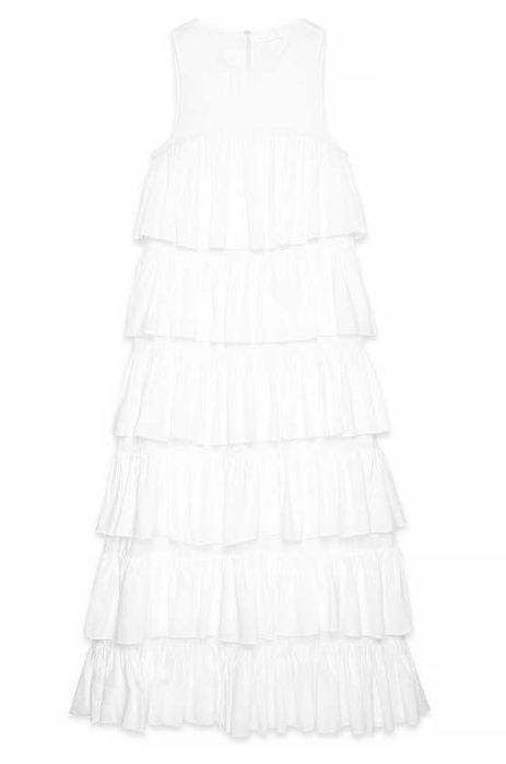 Nowa sukienka falbany NA-KD ‘Flounce Detail Maxi Dress’ r. 36