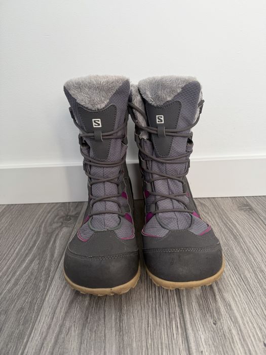 Damskie śniegowce marki Salomon, model Leone TS CS Waterproof 38