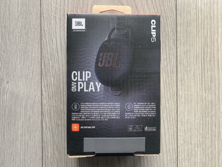Nowy Oryginalny Przenośny Głośnik Bluetooth JBL Clip 5 Okazja Clip5