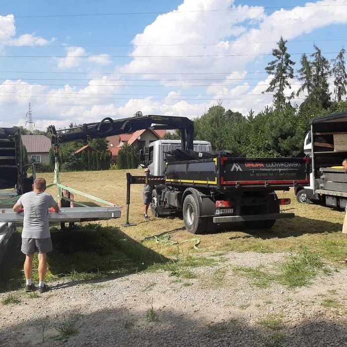 Usługi HDS Żuraw Transport Kamień Ziemia Piasek Granit  BIG BAG Palety