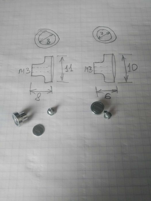 Магнітний тримач з гвинтом ( 10шт)