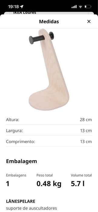 suporte de aiscultadores novo