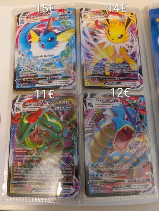 Cartas Pokémon diversas