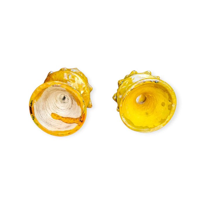 Conjunto Castiçais Cerâmica • Rosa Ramalho • Arte Popular Portuguesa