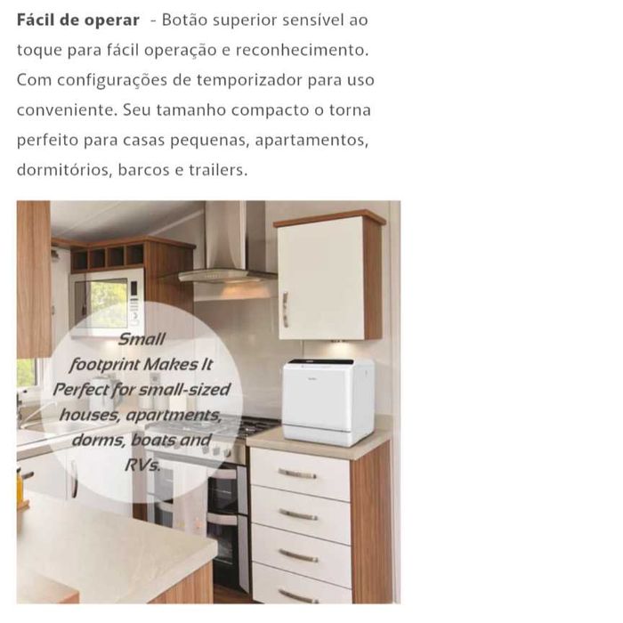 Máquina de lavar louça Hermitlux  Countertop  Dishwasher  HMX-DW04 950W0W