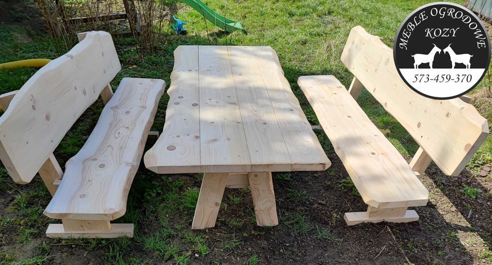 CENY DO KOŃCA LUTEGO Meble ogrodowe drewniane góralskie Lite drewno