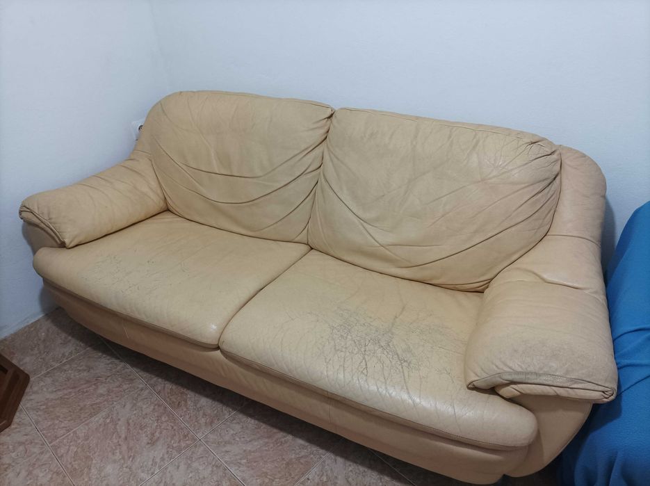 Sofá 2 Lugares Bege - Muito Confortável (Penafiel)