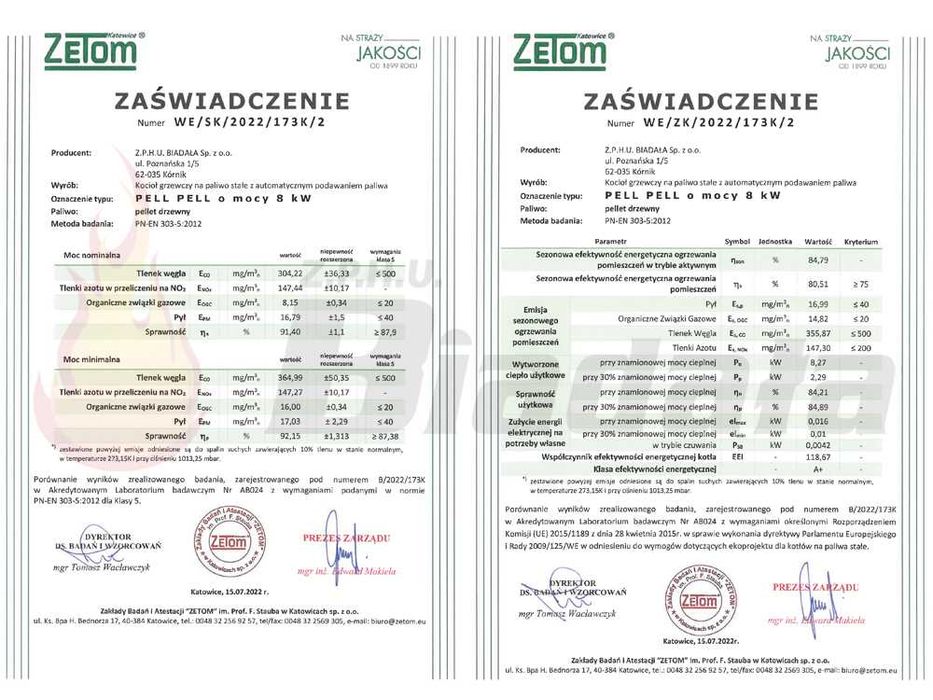 Kocioł Piec Pellet Z Podajnikiem PellPell