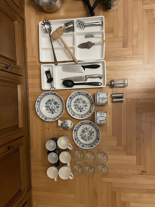 Mix narzędzi kuchennych. Fiskars Patelnie garnki  i inne