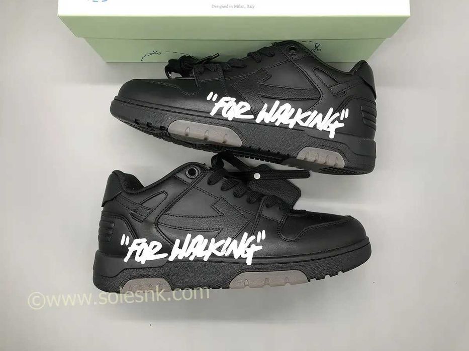 Кросівки Off-White Out Of Office ‘OOO’ For Walking Black White чорні