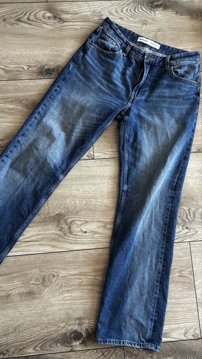 Spodnie Straight damskie Bershka