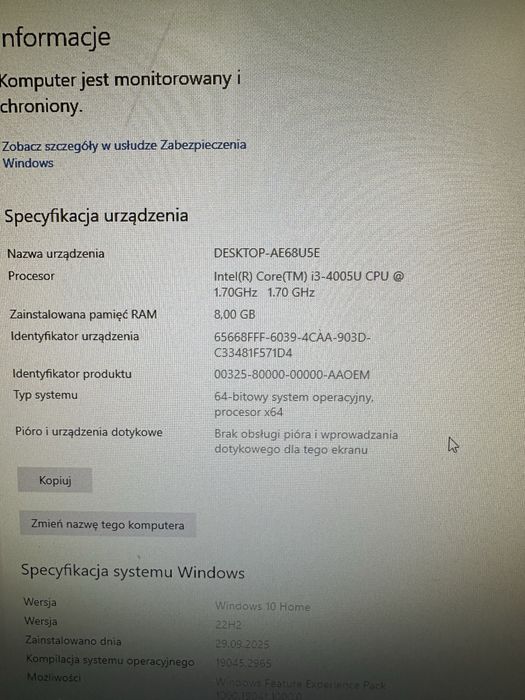 Komputer 3in1 Lenovo i3/8ram/240 ssd