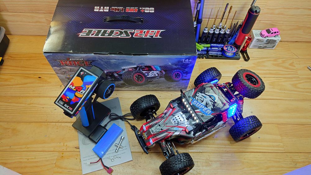 WLToys 124028 carro RC, Brushless