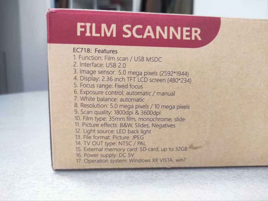 Сканер фотоплівок чорнобілих негатив , кольор негатив , кольор слайдів