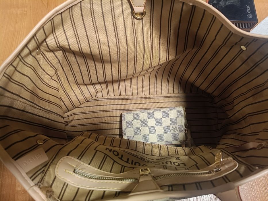 Louis Vuitton Neverfull MM Damier Azur – ORYGINAŁ