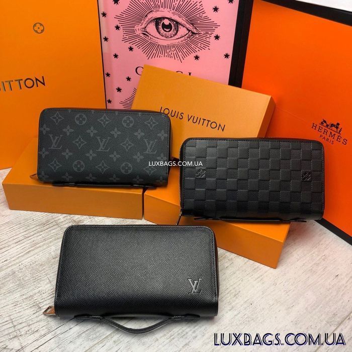 Мужское портмоне клатч Louis Vuitton Zippy XL