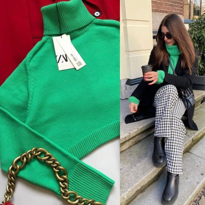 ТОРГ Укорочений яскравий светр Zara розмір S