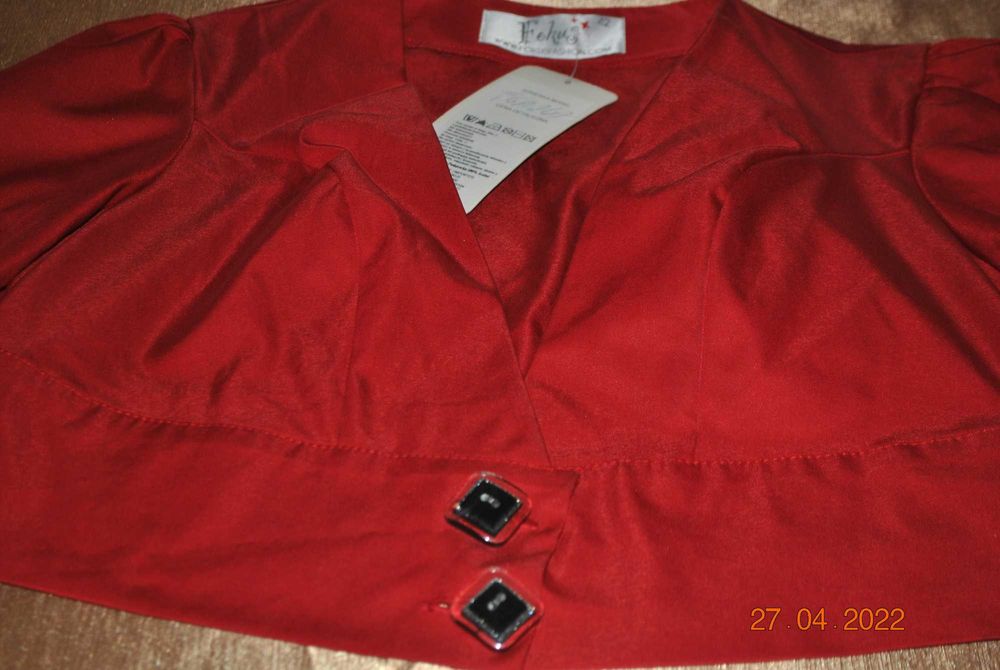 zakiet na sukienke czerwony 42