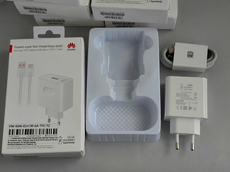 Оригинальная зарядка Huawei SuperCharge 66W с кабелем Type-C