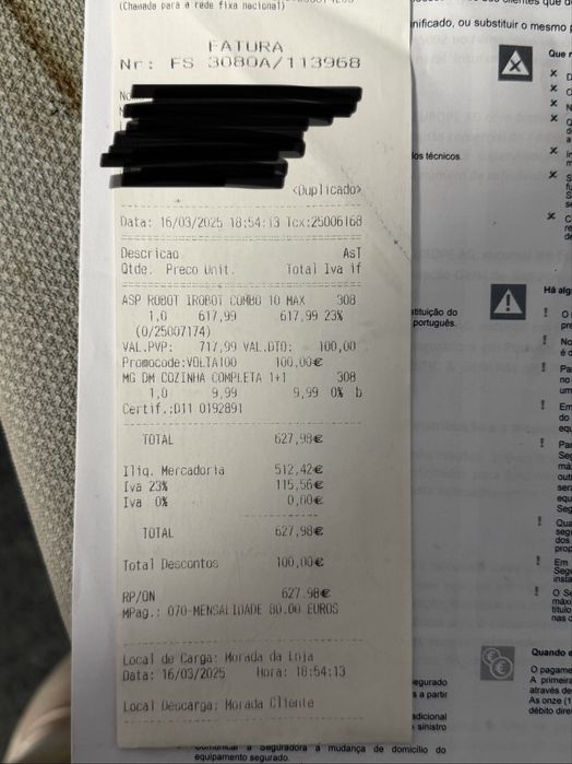 Aspirador robot irobot 10max combo