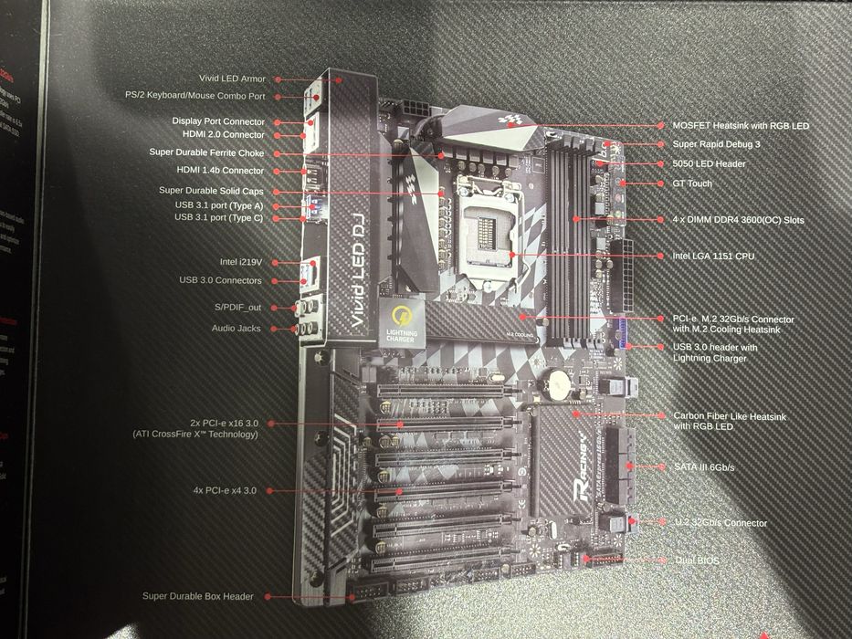 Материнская плата Biostar Racing Z270 GT8. Сокет 1151