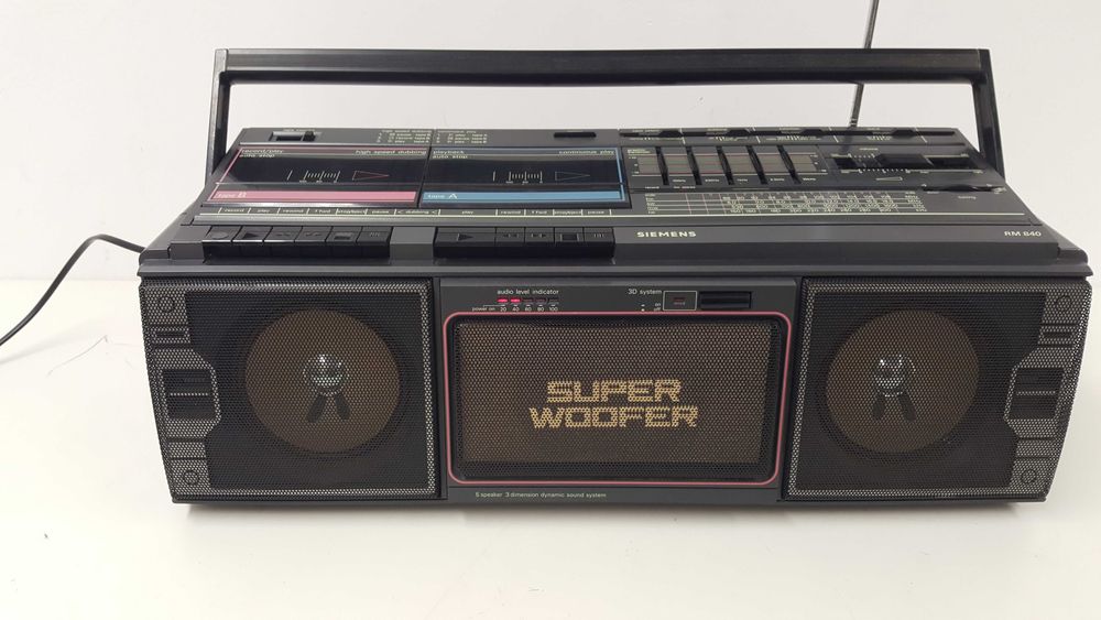 Radiomagnetofon Boombox SIEMENS RM 840  Stereo vintage retro