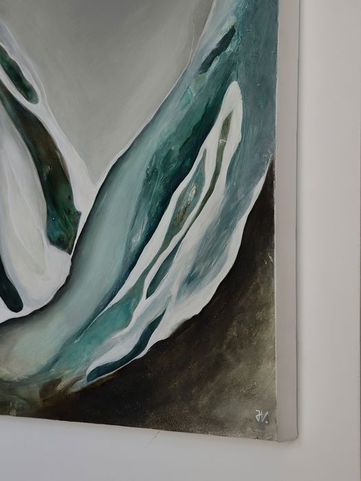 Quadro abstrato moderno decorativo 50x50 | Original abstract wall art