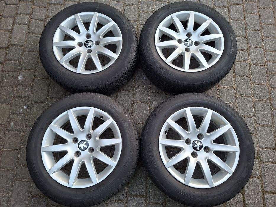 Koła opony wielosezonowe 2022rok aluminiowe felgi Peugeot 16 cali