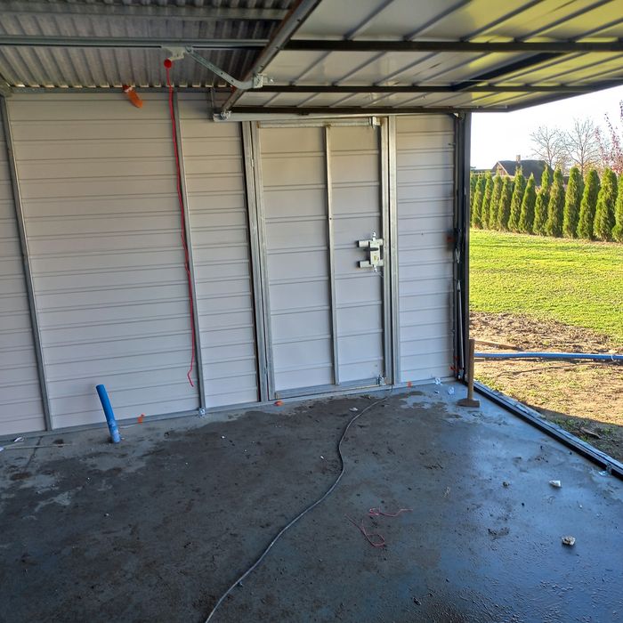 9x6 garaz drewnopodobny garaż blaszany ocynk ,Profile 100% poziomo