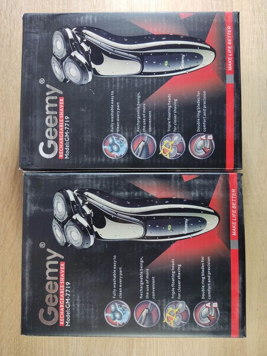 Акумуляторна електробритва GEMEI GM-7719 водонепроникна 4640