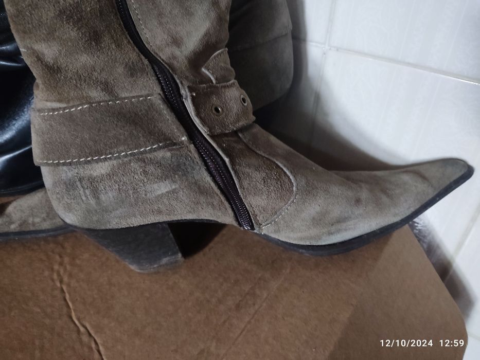 2 pares de botas senhora elegantes
