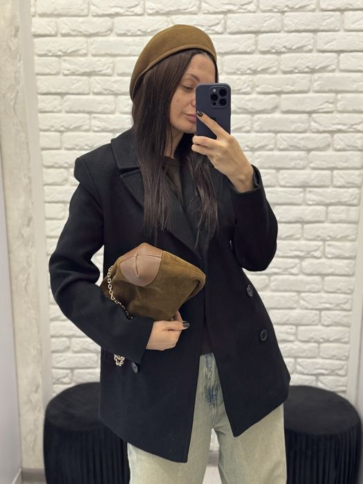 Полу пальто zara monteco з вовни хс