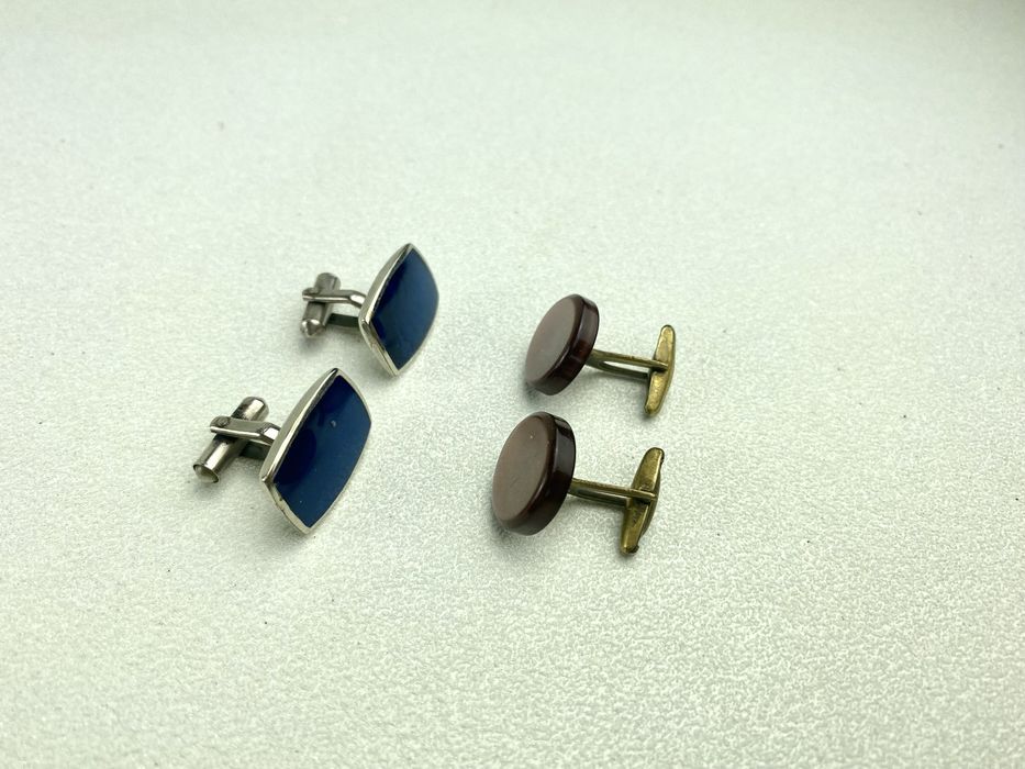 Spinki do mankietów kolorowe prl