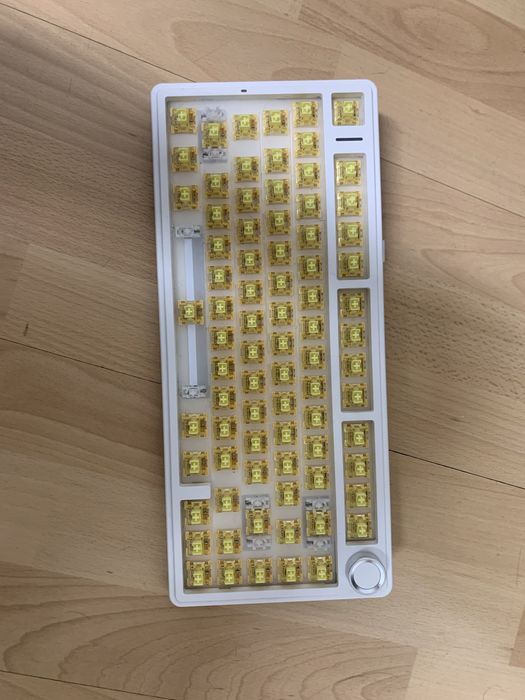 Aula f75 Custom Akko Creamy Yellow Pro v3
