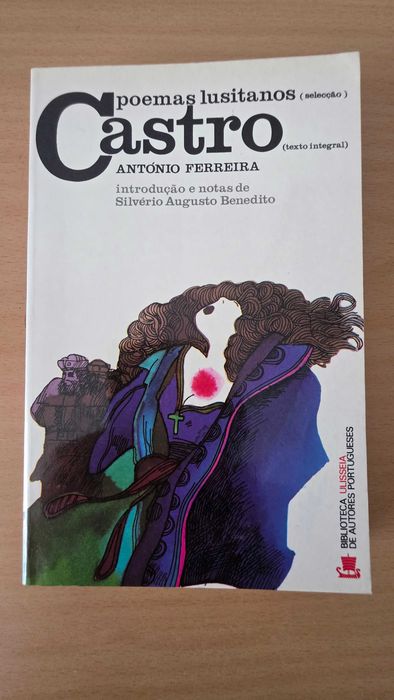 Livro "Poemas Lusitanos e Castro" de António Ferreira
