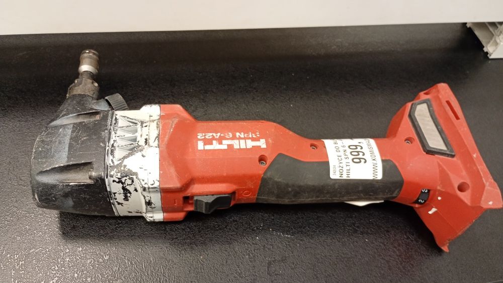 Nożyce do cięcia blachy hilti spn 6-a22 z regulacją na akumulator.
