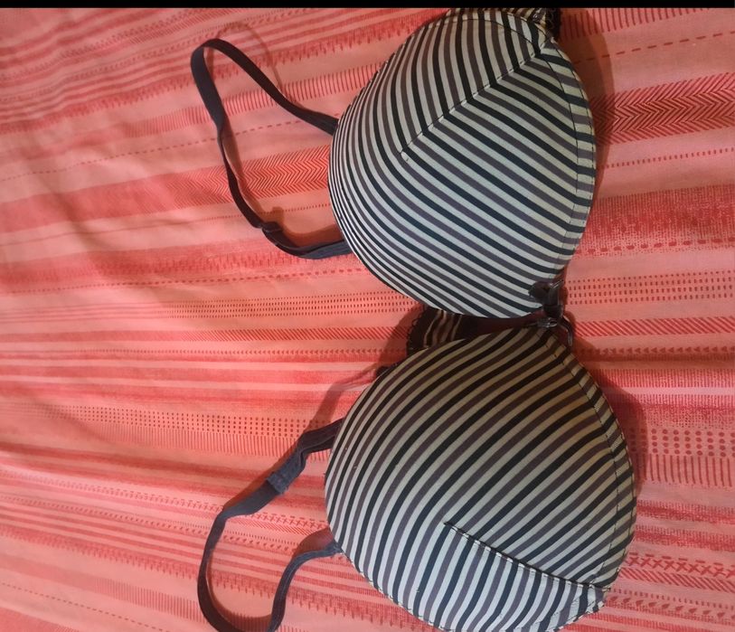 Sutiã azul riscas Tezenis