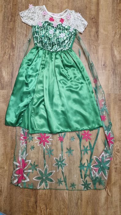 Sukienka Anny Anna I Elza Frozen Kraina Lodu 122 7 8lat na karnawał  p