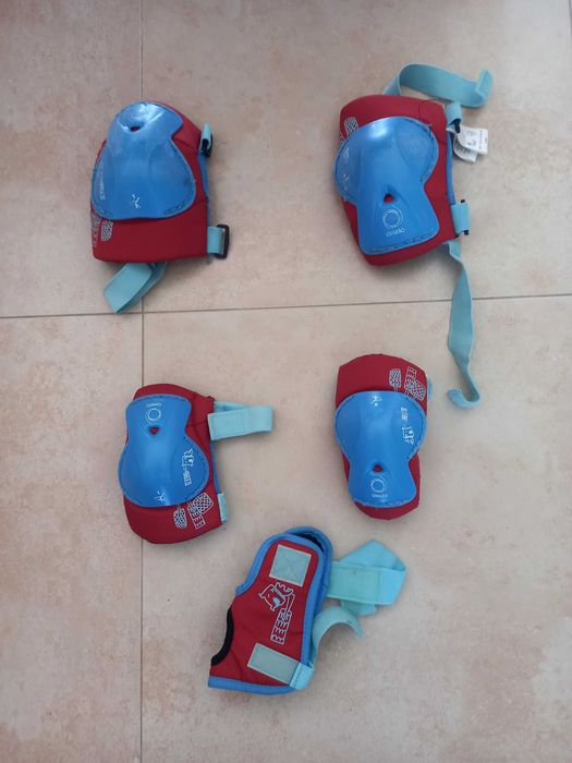 Protecção patins. Criança.