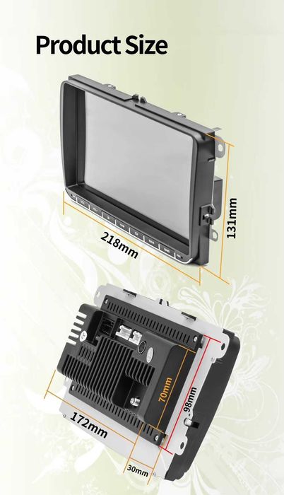 NEW RADIO  9 'Android 13  2 DIN dla :VW ,SEAT ,SKODA...  ROM:4G  RAM:64GB