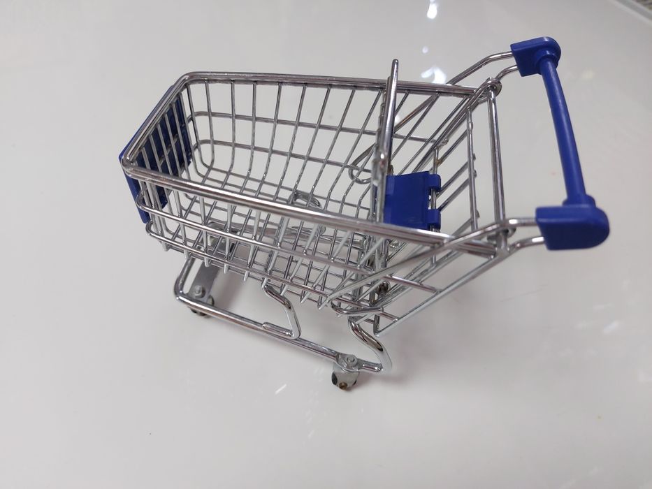 Mini wózek sklepowy na zakupy, supermarket