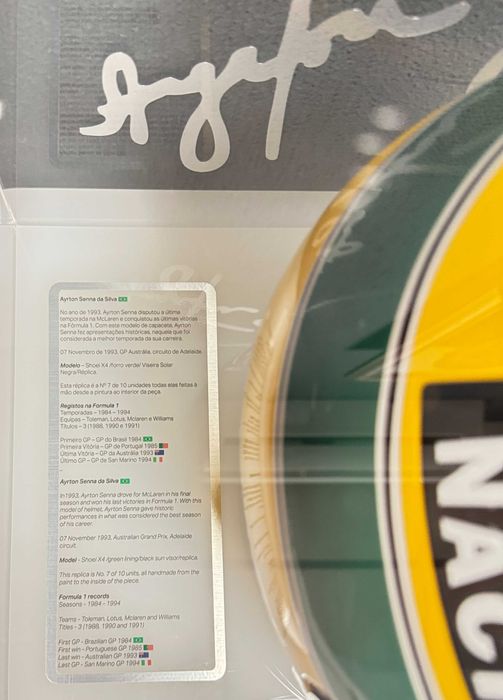 Capacete Ayrton Senna - para coleção