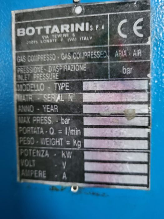 Kompresor śrubowy Bottarini
