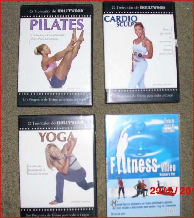 Dvs de Fitness,Yoga,Pilates,Cardio,Tai-Chi,Saúde (ou troco)
