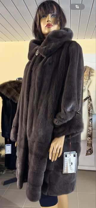 Рр 60+. Норковая шуба ‘ мокко’. Плюшечка. Канадка. Греция